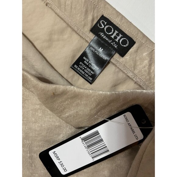 NWT Soho Apparel Ltd. Beige Midi Skirt Medium 1785 - Picture 5 of 6